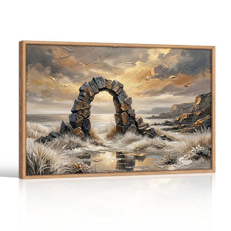 «Stone Arch», reproduction d'art sur toile, ensemble de 1, Naturel, H 36 po x l 48 po