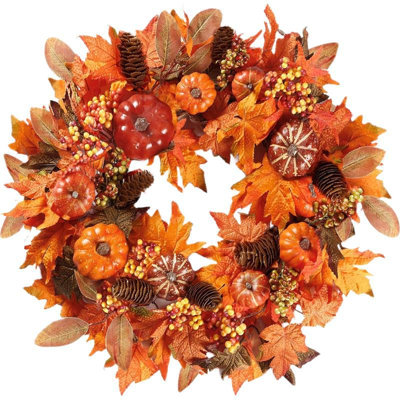 Faux Plastic 17.7'' Wreath