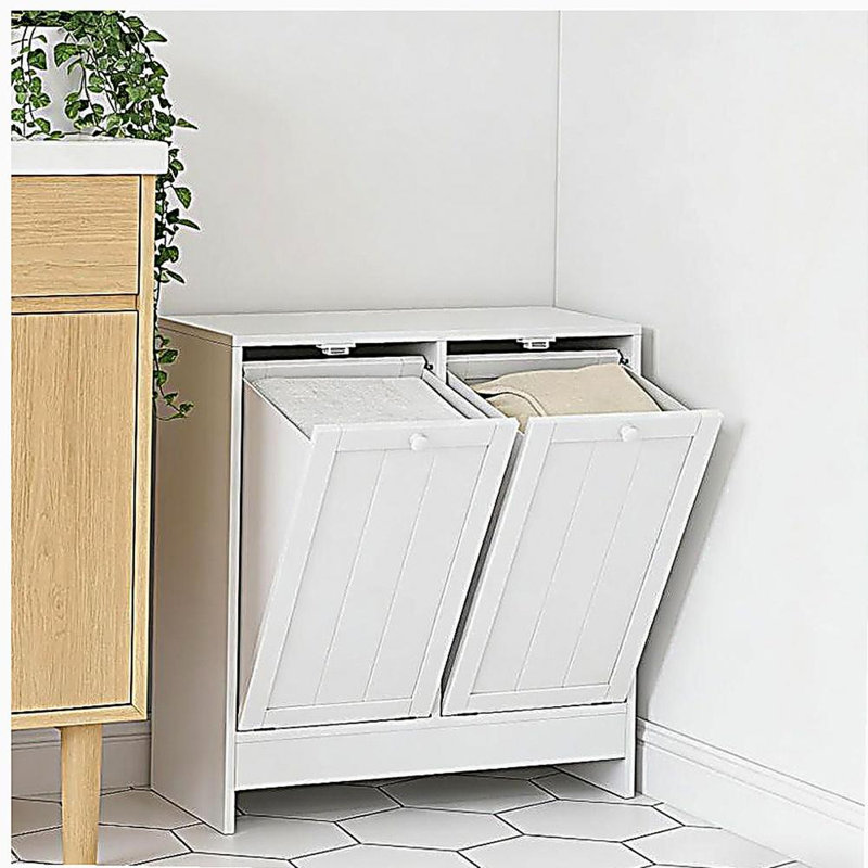 Armoire à linge dissimulée, armoire de rangement inclinable