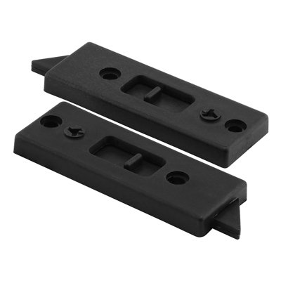 Loquet d'inclinaison Prime-Line, plastique noir, pour fenêtres en vinyle, entraxes de 2 5/16 po, dispositif de verrouillage de sécurité (1 paire)