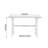 Retro Dark Brown Oak Rectangular Writing Desk-656202483