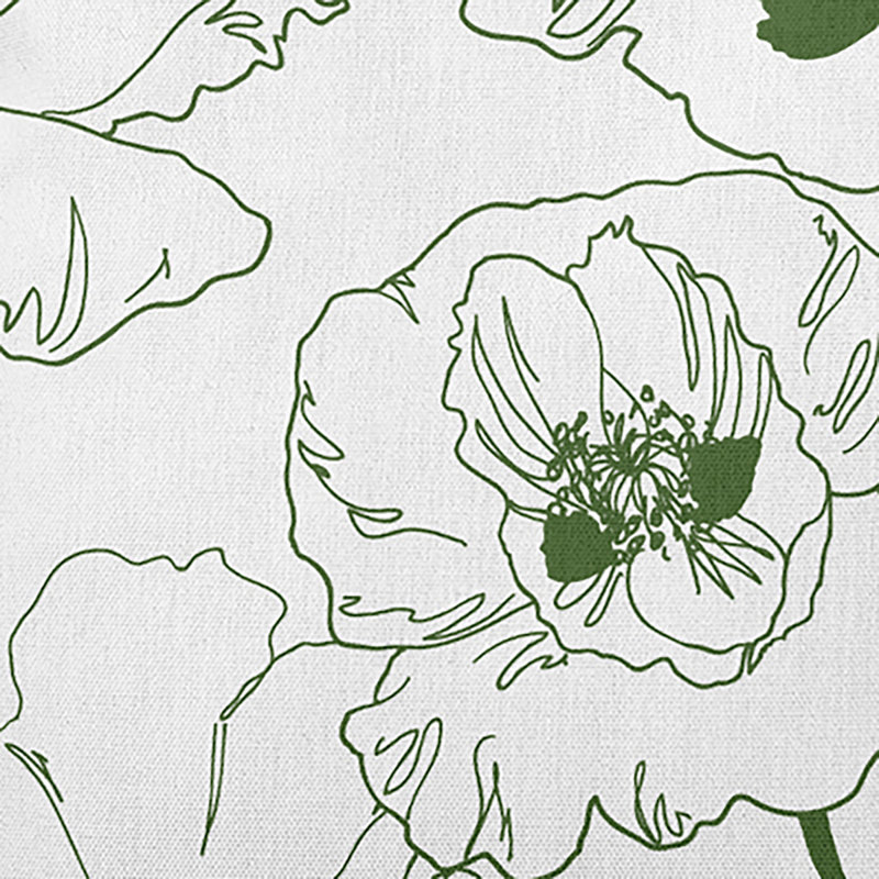 Coussin décoratif en polyester floral, H 20 po x l 20 po, Carré