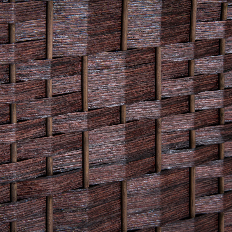 Paravent pliable à 3 panneaux, 1,83 m de hauteur, avec charnières à 360°, marron., 3, 70.75" H x 53.25" W x 0.75" D, Brown