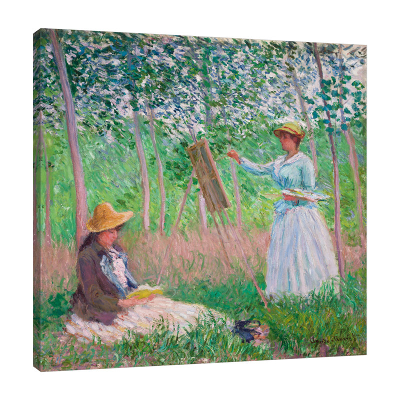 «In The Woods At Giverny» par Claude Monet - reproduction d'art sur toile tendue, H 36 po x l 36 po x P 1,5 po