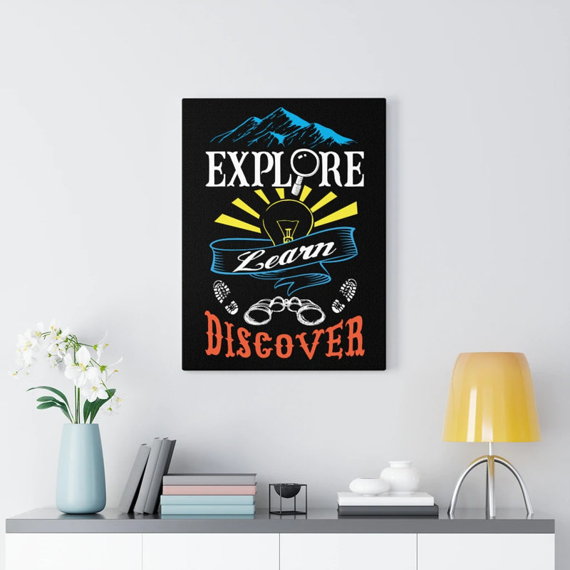 Explore - Wrapped Canvas Print, 36cm H x 28cm W