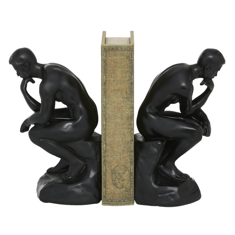 Ensemble de serre-livres en polystone The Thinker People