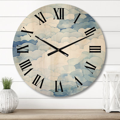 Toppenish Solid Wood Wall Clock