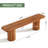 63" Solid Wood Entryway Bench