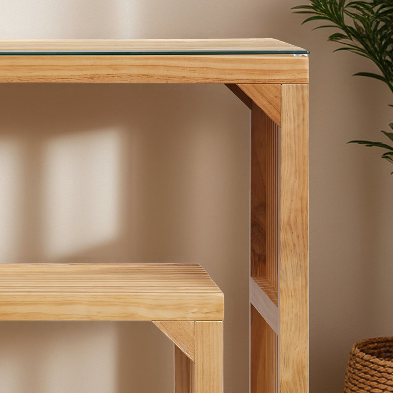 Person Wood Double  Pedestal Dining Set