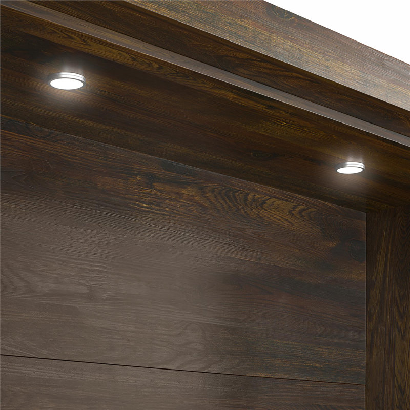 Elwina Full Murphy Wall Bed, Rustic, Full