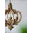 Farmhouse Chandelier, 6-Light Wood Chandelier Pendant Light Fixture with Adjustable Chain for Dining Room Living Room Entryway, Bulb Not Included