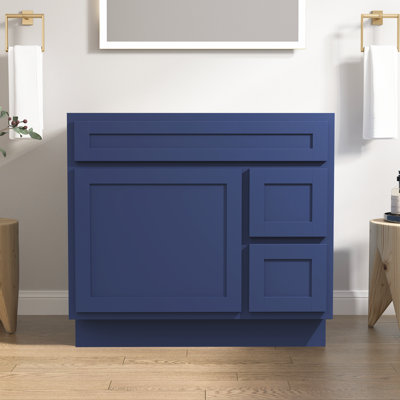 36'' Single Bathroom Vanity Base Only in Blue