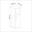 Lisamaria 96.6cm Kitchen Pantry