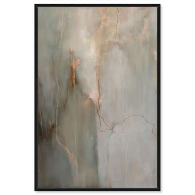 Fiery Traces I Canvas Minimalist Abstract by Art Remedy