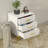 Kaysa 3-Drawer White Nighstands with Gold Handles Modern Bedside Table Sofa Side Table