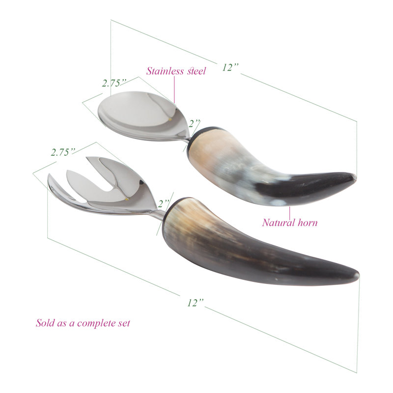 Ruxt Stainless Steel Salad Servers