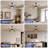 72-Inch 8-Blade Large Ceiling Fan,Reversible Quiet DC Motor,Indoor/Outdoor Modern Ceiling Fan,Suitable For Kitchen,Living Room And Terrace,Black.