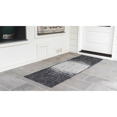 Pindall Charcoal Gray/Gray Indoor/Outdoor Rug
