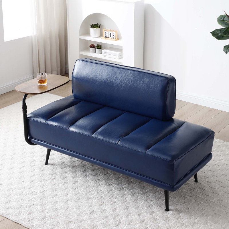 Banc rembourré 56,3 po, Bleu