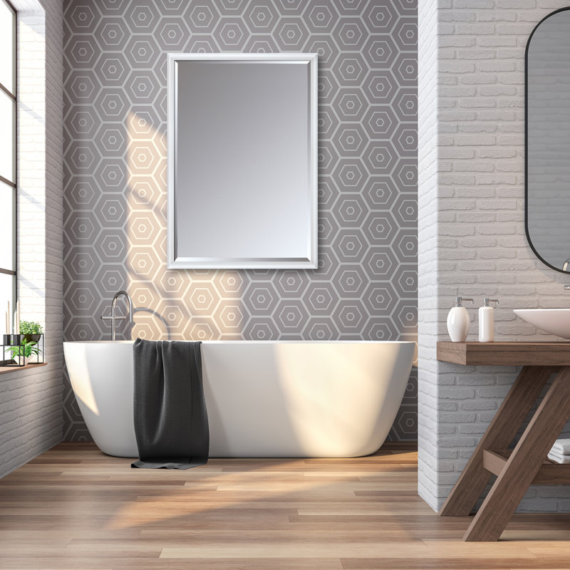 Wood Rectangle Wall Mirror