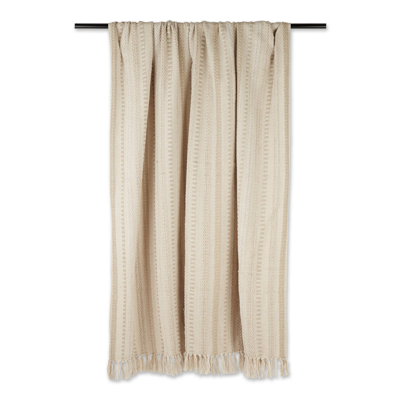 Jeté 100% coton , Brun clair