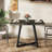 Square Dining Table, 31.5" Industrial Dinner Table, 1 PC-63370846-37659548