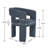 Modern Upholstered Dining Arm Chair, Solid Wood Frame-1401967631
