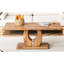 Table basse moderne simple, 47 po x 25,6 po x 18 po, pour le salon, la salle à manger, la terrasse, la cuisine, table rectangulaire facile à nettoyer avec une finition de couleur bois - pour manger, étudier, travailler dans diverses pièces