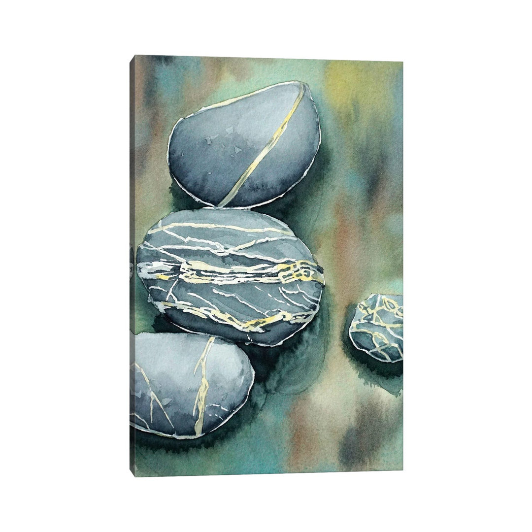 Pebbles von Luisa Millicent - Galerie-verpackte Leinwand Giclée auf Leinwand