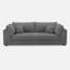 Canapé rembourré en bois massif l 84,6 po avec coussins décoratifs-1004507633