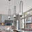 Capri 1-Light 7" Integrated LED ETL Certified Height Adjustable Cylinder Pendant Globe Glass Shade