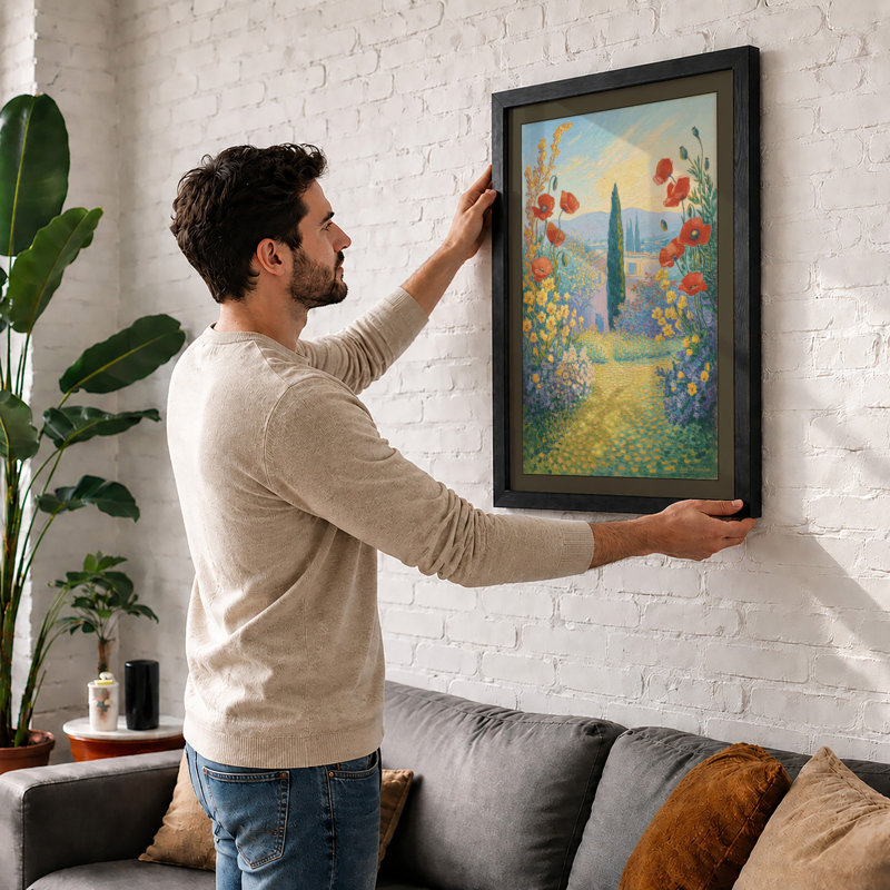 Garden Pathway Botanical - Framed Print, Unframed, A3 - 42.0 x 29.7 cm