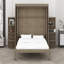 Lit escamotable rotatif avec armoire murale cachée, deux tablettes latérales à 3 niveaux, bureau convertible, supports de rangement supplémentaires, lit mural multifonctionnel peu encombrant pour le bureau à domicile et les petites pièces-998584268