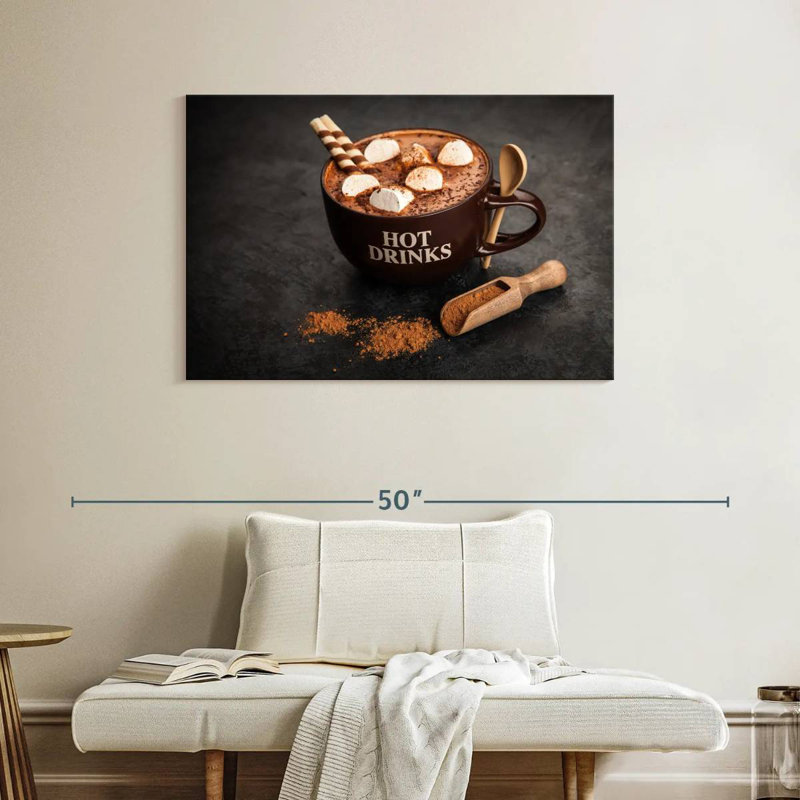 Chocolat chaud, H 26 po x l 39 po
