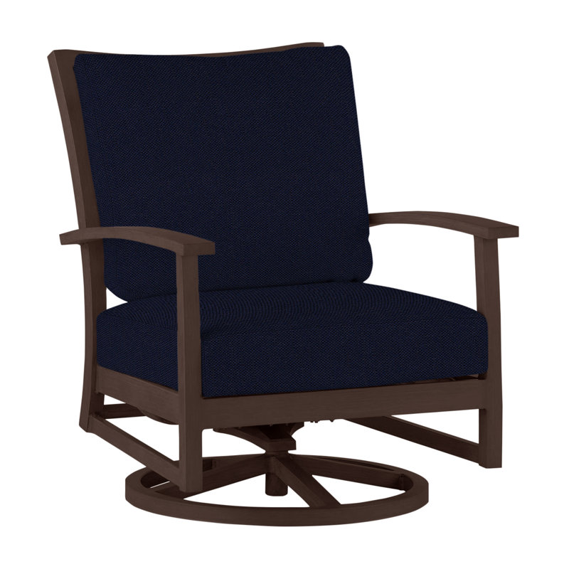 Chaise longue avec coussins Charleston, Lin marine, No Welt, Chêne
