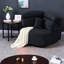 Chaises d'appoint modernes, chaise longue en velours côtelé noir 53 pouces pour la maison