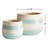 Lia 2 Piece Hand-Painted Pots Set-83627519