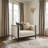  Belmont Place Matching Tuxedo Accent Chair - Cream/Espresso