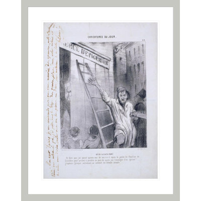 Caricatures du Jour: Désillusion! by Honoré Daumier -Framed Giclee Print