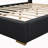 Upholstered Platform Bed with Metal Strips-327556774-315639280