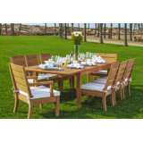 Jagger Outdoor 9 - Piece Teak Dining Set