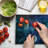 Ambesonne Astral Cutting Board Large Size Universe Concept Multicolor