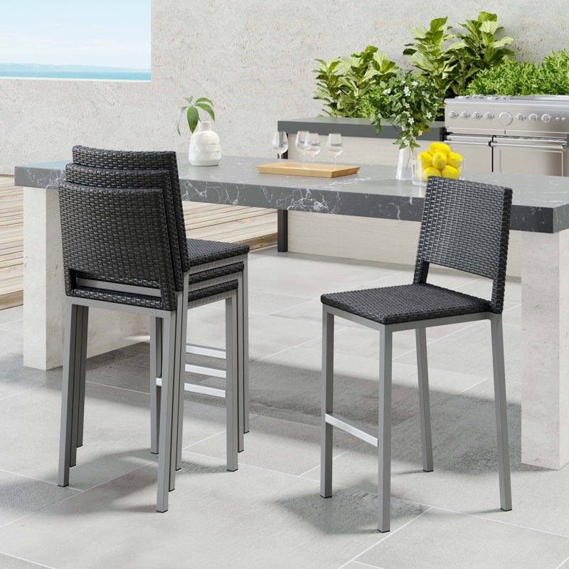 Tabouret de bar 30,31 po Popa, Gris foncé