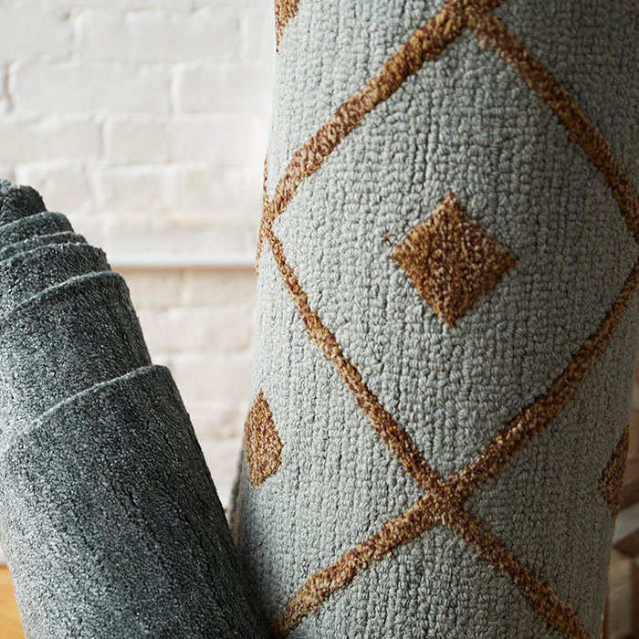 Adrian Hand Knotted Grey Area Rug 