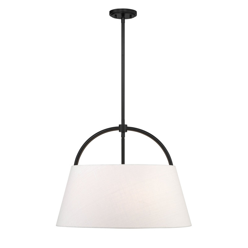 Luminaire suspendu charbon 4 lumières Lyutcho