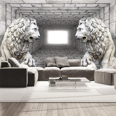 Murale Lions de pierre Ladereon