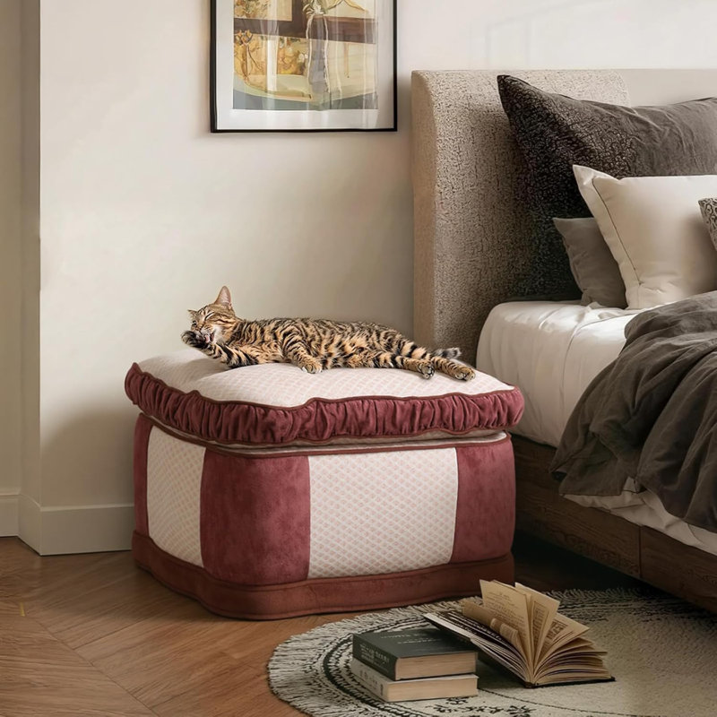 Wowmax Square Soft Foam Pouf Ottoman Footrest