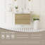 Meuble-lavabo mural moderne 30 po avec plateau en résine intégré, 2 tiroirs à fermeture en douceur et assemblage complet