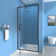 29-32" W  x 72" H Framed Rectangle Reversible Shower Door with Tempered Glass