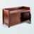Bigham Storage Bench with 2-Section Cabinet in Brown Finish, 21.48" H X 39.63" W X 15.32" D